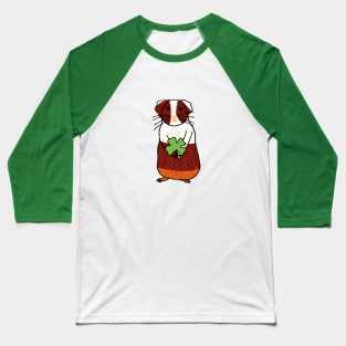 Guinea Pig with shamrock Baseball T-Shirt